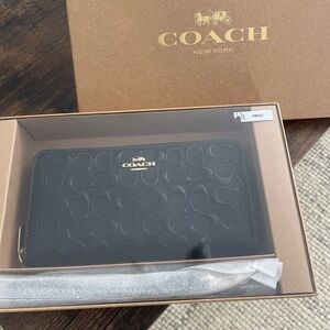 Coach Black Wallet/Wristlet